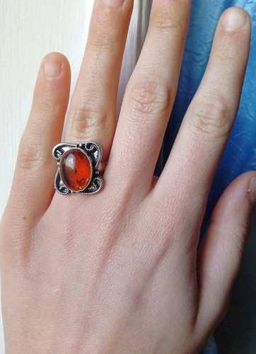Anello donna ambra baltica - ambra,