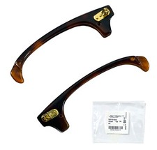 Ray Ban RB2176 Clubmaster Pieghevole Ricambio Marrone Tartaruga Browbar Misura 51mm