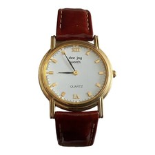 Orologio Da Polso PAUL WATCH CASSA acciaio + Oro 18k Donna - Swiss Made -Vintage