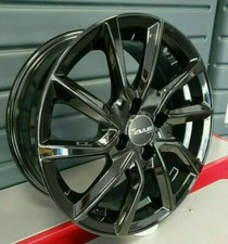 KIT 4 CERCHI IN LEGA 15 POLLICI DEDICATI OPEL CROSSLAND X 6,0J ET25 4X108 NERI