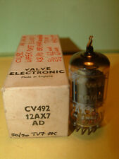 1x TUBE 12AX7 CV492 UK MADE BRIMAR NOS TEST BY TV7 OB MIL GRADE EQ.MULLARD ECC83