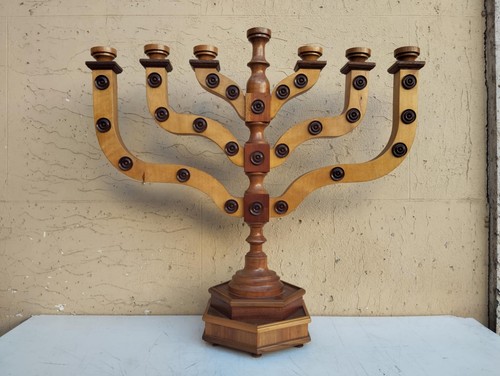 Grande candelabro ebraico - candelabro,