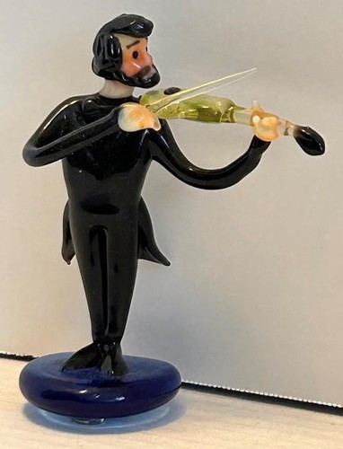 Statuina vetro violinista - statuina,
