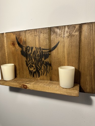 Scaffale rustico legno - , parete