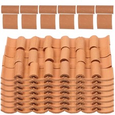  120 Pcs Coppi Tetto Tegole Piccole Arredamento Di Micro Paesaggi
