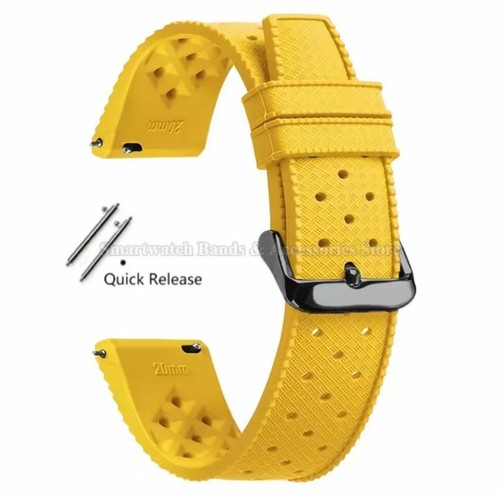Cinturino giallo fibbia nera - giallo,