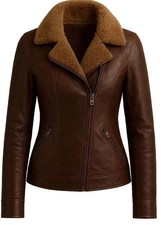 Giacca donna vera pelle collo