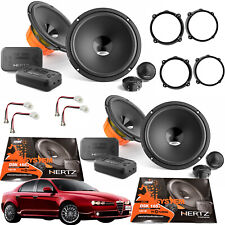 kit 8 Casse Altoparlanti Hertz Dsk 165.3 Anteriori e Posteriori per Alfa 159 