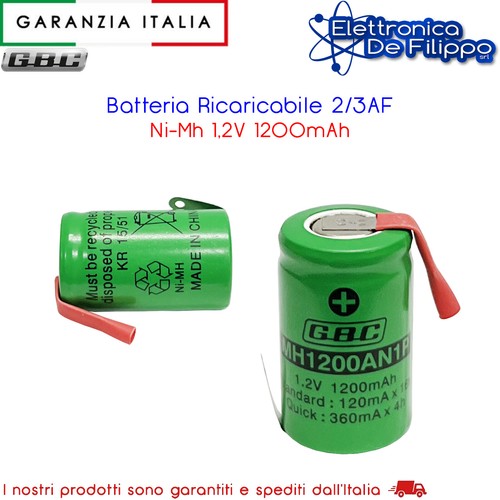 Batteria ricaricabile 3af - batteria, 2/3af