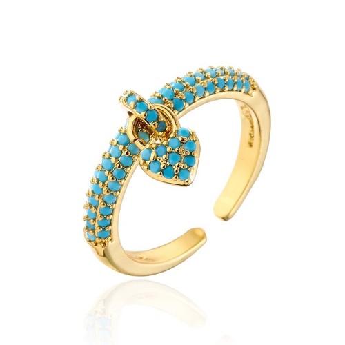 Anello aperto con ciondolo