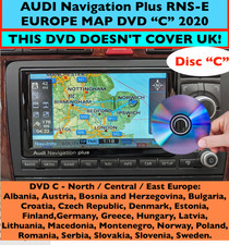 AUDI RNS-E Navigation Plus DVD C 2020 Aggiornamento Mappa Europa A3 A4 A6 R8 RS3 (NO UK)