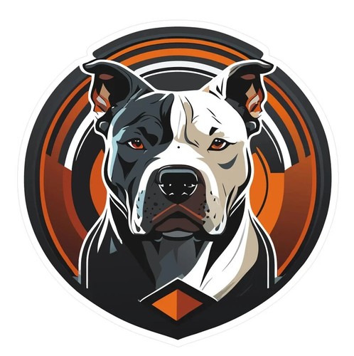 Adesivi stickers dog pitbull - adesivi,