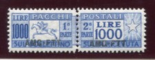 1954 Trieste A Pacchi Postali