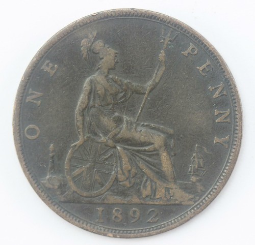 Penny regina vittoria 1892 - un,