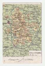 PADOVA CARTOLINA MAPPA
