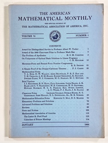 1968 jan american mathematical - jan,