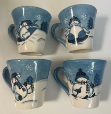 4 TAZZE PUPAZZO DI NEVE VALLE
