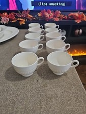 Wedgwood of Etruria Barlastron 6 tazze da tè caffè EDME a costine