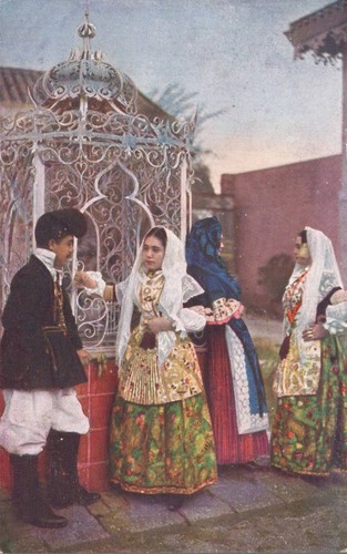 Cagliari costumi pirri - costumi, di