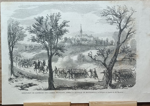 Stampa antica 1859 - , casteggio