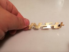 LOGHI TARGHETTE EMBLEMMA OTTONE AUTO N-S-U