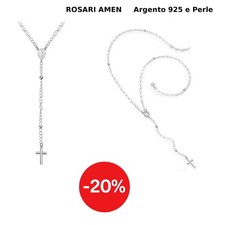 Collana Rosario Donna Argento