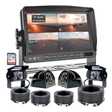 9" DVR Quad Monitor 4x 4CH
