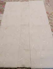 LENZUOLA  SOPRA CON FEDERE/ BIANCHERIA DA CORREDO IN LINO E COTONE RICAMI ANTICH