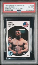 1988 Panini Supersport Italiano 160 Mike Tyson Bianchi-#41 psa6