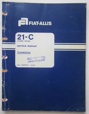 FIAT-ALLIS 21-C trattore cingolato manuale officina trasmissione transmission