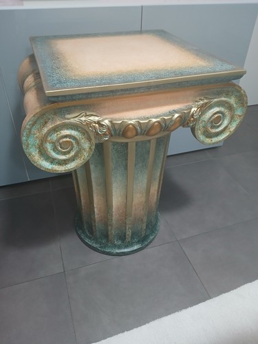 Tavolino colonna capitello - tavolino,