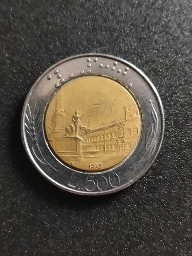 500 lire 1987 errori conio - lire,