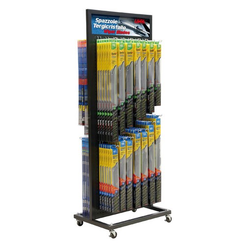 Carrello espositore con - , ruote