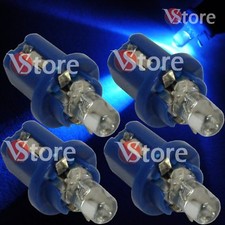 4 LED T5 B8.5D BLU Lampade Lampadine Luci Per Cruscotto Quadro Strumenti W5 12V
