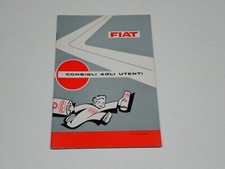 FIAT CONSIGLI AGLI UTENTI 1962