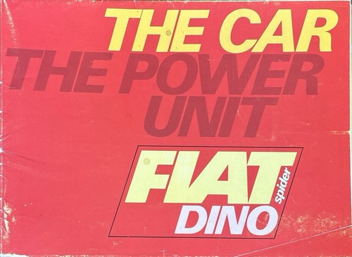 Fiat dino spider depliant - spider,