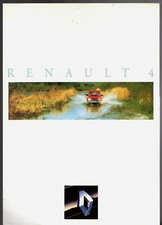Renault 4 Estate 1992-93 Brochure pieghevole mercato francese TL GTL 4x4 