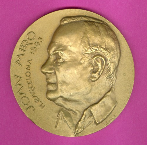 Medaille joan miro bronze - joan,