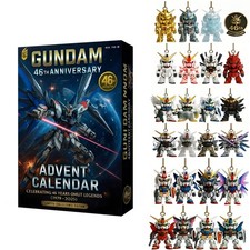 Gundam 46° Anniversario 1979-2025 Calendario dell'Avvento 24Giorni 2D Acrilico Collezionismo