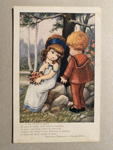 Cartolina bambini bimbi - cartolina,