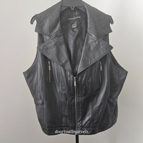 Ashley stewart gilet pelle - stewart,