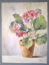 Vaso di fiori_Interessante dipinto ad acquerello 