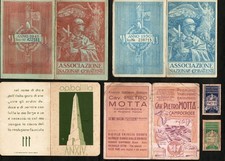 TESSERE - LOTTO CON 35 PEZZI - CON VARI SOGGETTI E VARI ANNI .