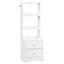 WOLTU Comodino Alto Bianco