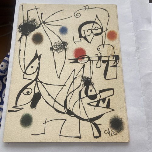 Joan miro lithographie carton - miro,