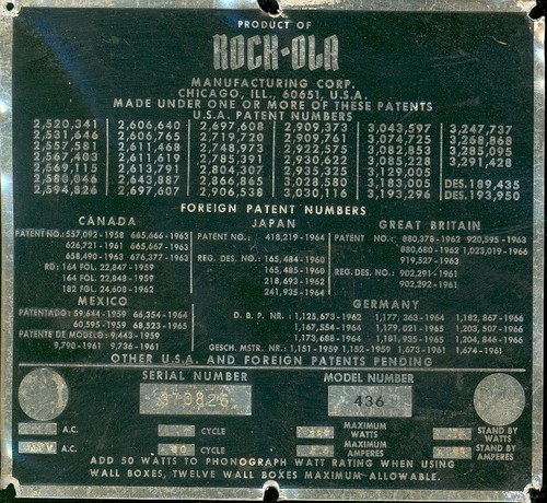 Rock ola 436 centura - 436, #