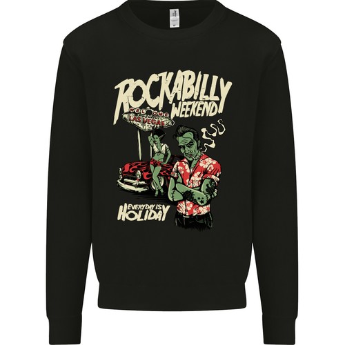 Felpa jumper rockabilly - felpa,