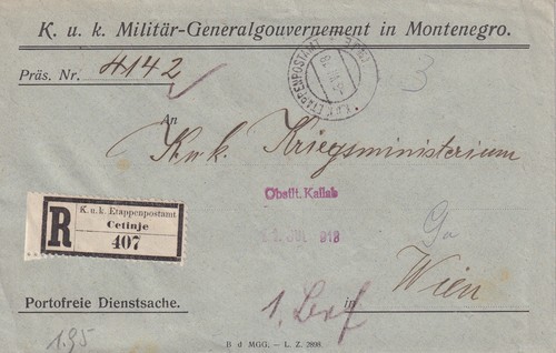 1918 austria montenegro - 1918,