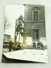 CARTOLINA VERA FOTO VINTAGE SCUOLA DI PADERNO PONCHIELLI PALLE DI NEVE