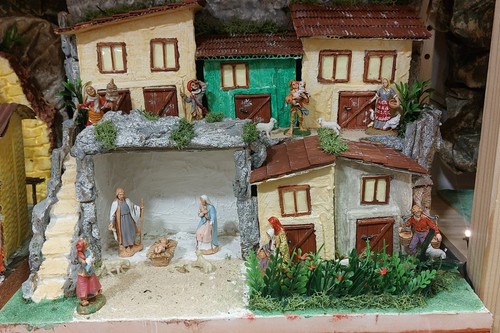 Presepe artigianale fatto - presepe, a